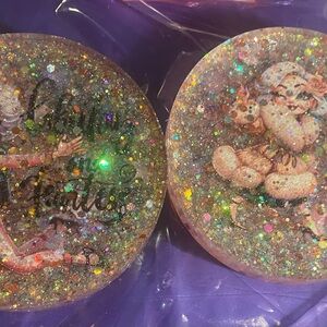 Glittery Decorative Coasters